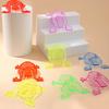 30/60PCS Jumping Frogs Random Mix Multiple Color Transparent Plastic Bouncing Frogs Interclass Desk Game School Rewards Gift ZYF