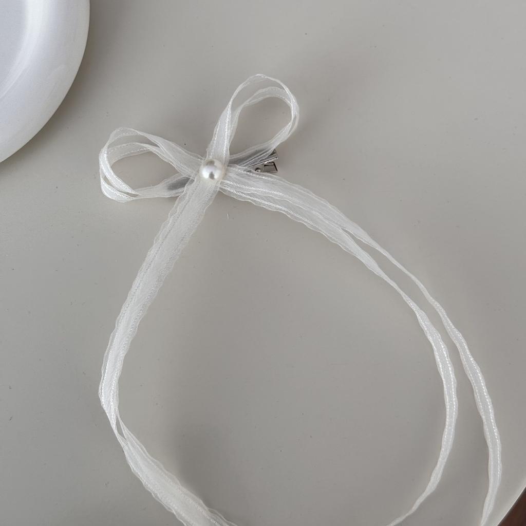 Hair clips for girls women bows pin accessories korean Ribbon new in crabs fairy  pearl popular vintage trendy fashion kpop