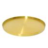 Elegant Metal Serving Plate With Electroplated Finish For Home And Hotel Use