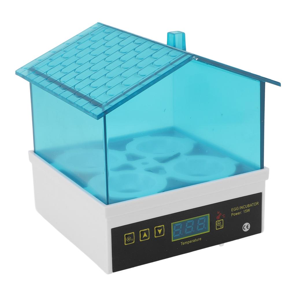 Small Egg Incubator 4 Egg Slots Adjustable Temperature Humidity Portable Automatic Hatching Egg Incu