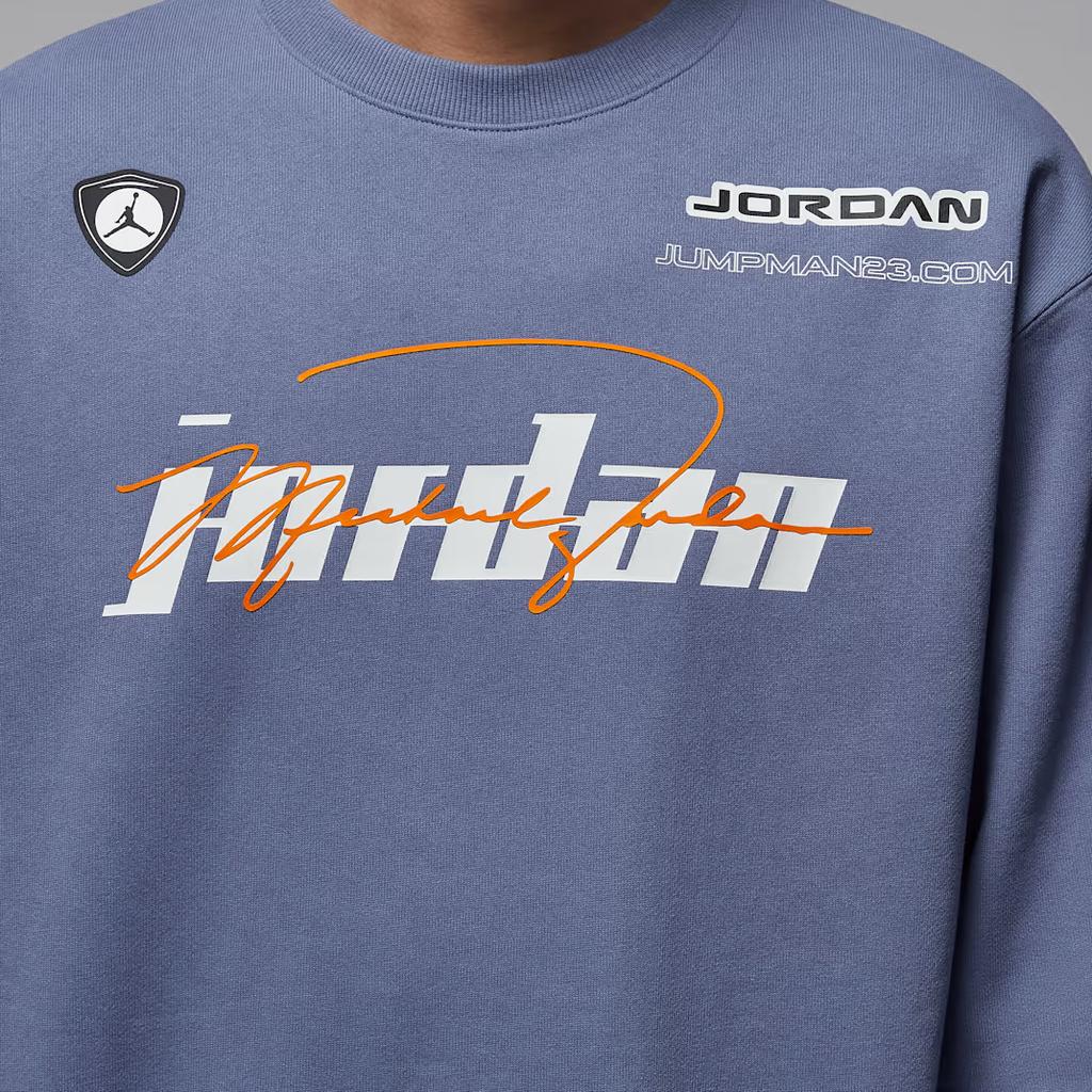 Jordan Fleece Crew Neck Pullover Long Sleeve Solid Color Simple Sweatshirt Men Tops IM9710499