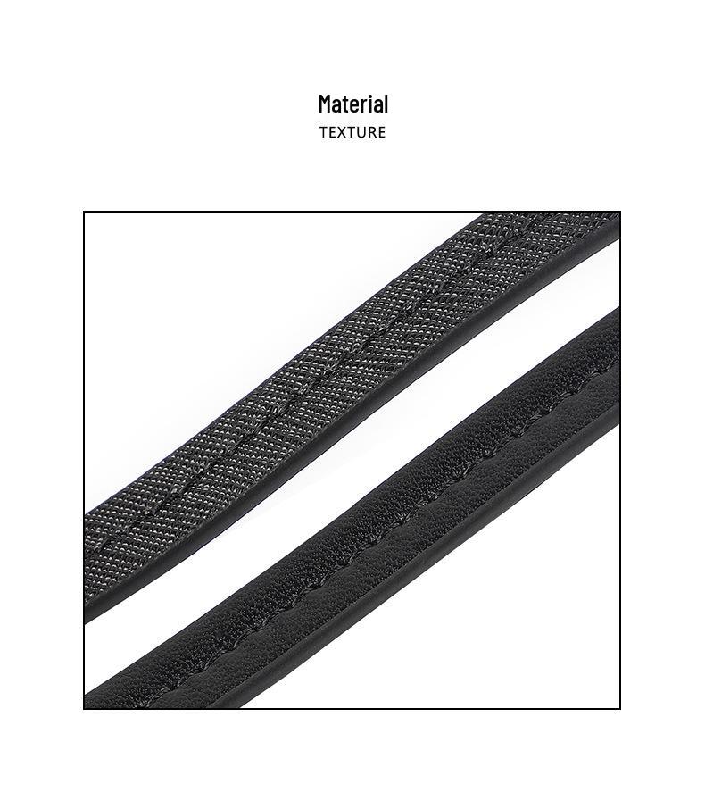 MHS-B-44 Leather Handbag Strap with Middle Stitching