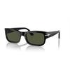 Green Rectangular Unisex Sunglasses Po3326s 95 31 54