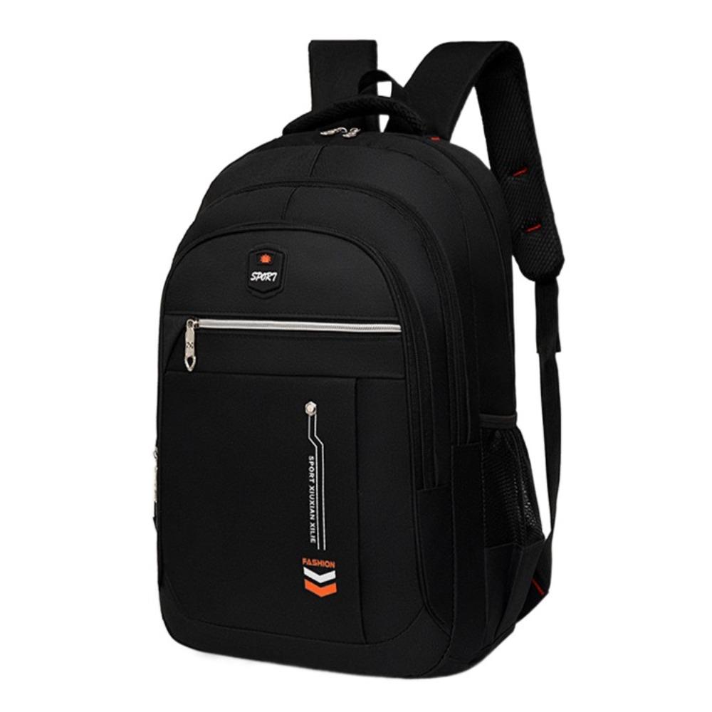 Universal Ergonomic Men Backpack Large Capacity Water-repellent Laptop Shoulder Bag Fashion Oxford Cloth Daypack Outdoor Travel чёрный