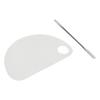 Paint Pallet Acrylic Transparent Semi Circular Avoiding Pollution Smooth Surface Paint Mixing