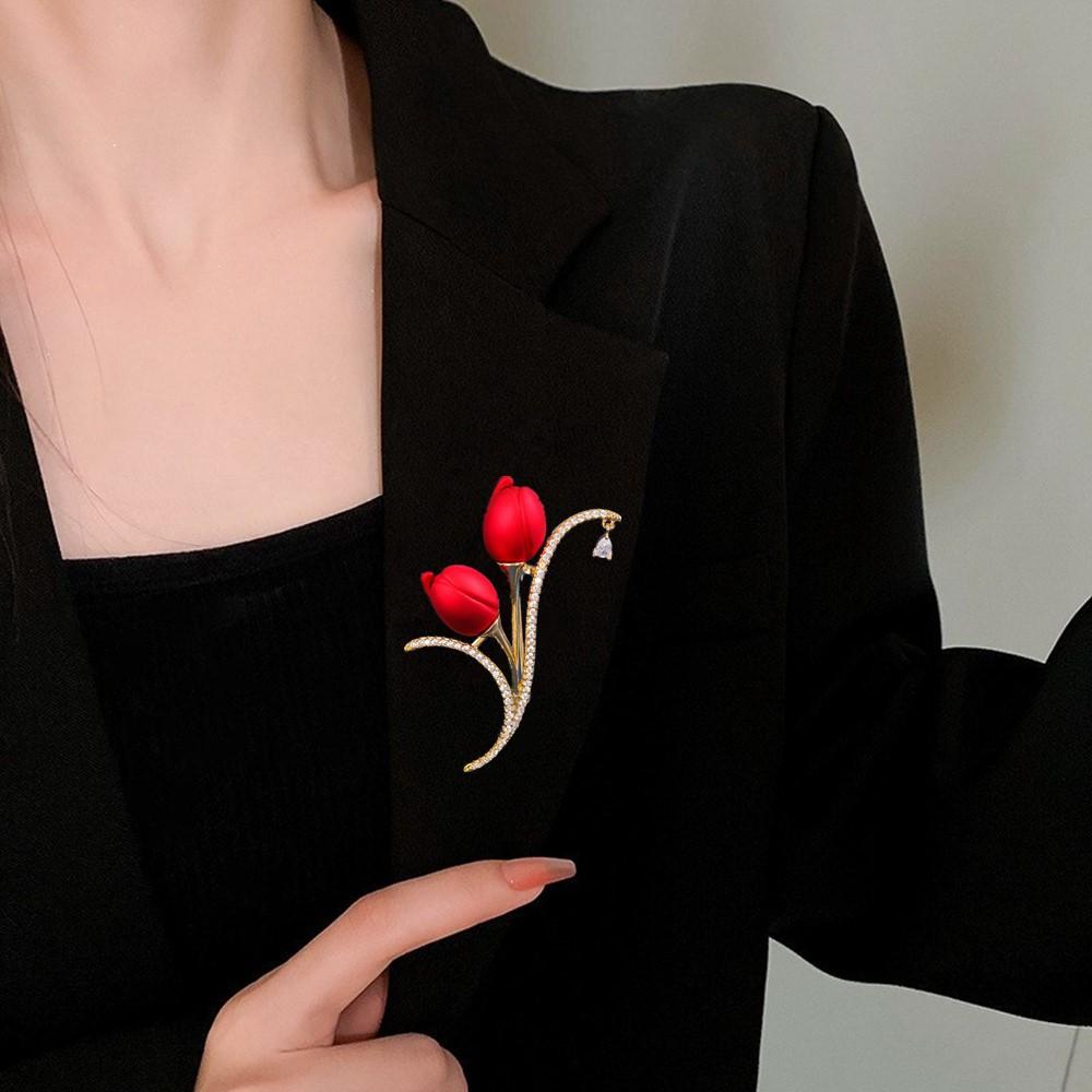 Senior Brooches Flower Leaf Brooch Pins for Women Suit Pendant  Fashion Brooches Jewelry