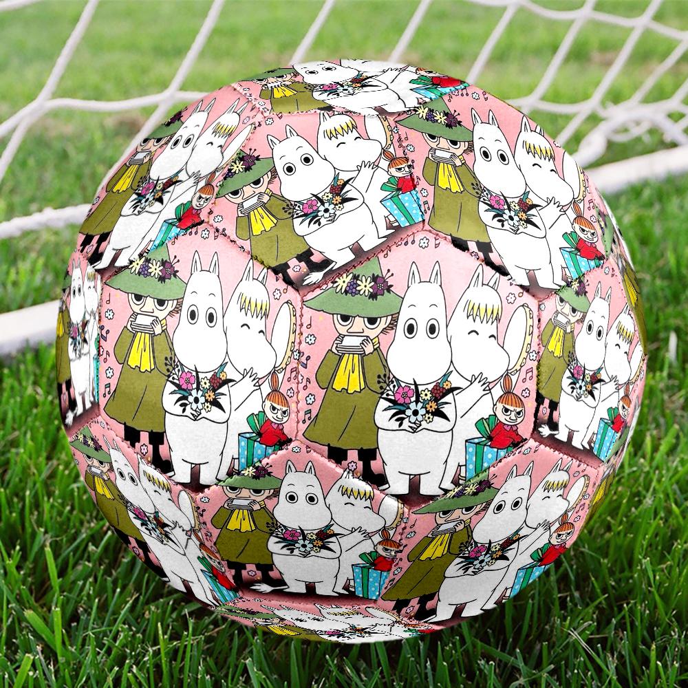 Moomin Theme Size 5 Soccer Ball, Suitable for Both Indoor and Outdoor Matches, a Gift Suitable for Everyone.