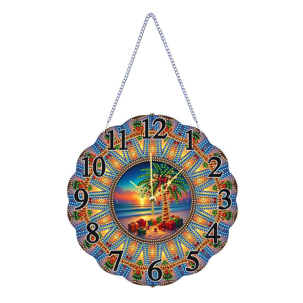 

Special Shape Animals DIY Crystal Diamond Clock Diamond Painting Hanging Ornaments Diamond Painting Clock Living Room Decoration