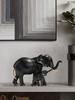 Scultura di elefante madre e figlio in resina, squisita statuetta artigianale per la decorazione della casa per camera da letto, soggiorno, scrivania dello studio