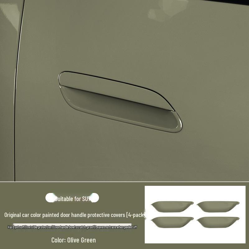 Xiaomi SU7 Car Door Handle Protective Cover: Original Color Paint Door Bowl Handle Decoration