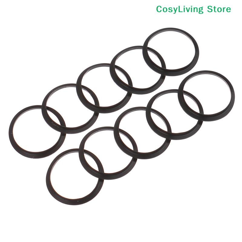 10Pcs Black Soft Silicone O-rings Gaskets Rubber Food Grade For Nespresso Stainless Steel Coffee Refillable Capsules Body Cup