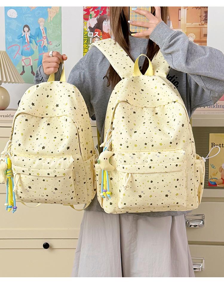 Schoolbag Candy Color Backpack Female Korean Version Girl Versatile School Bag Female Large Capacity Junior High School Student College Student