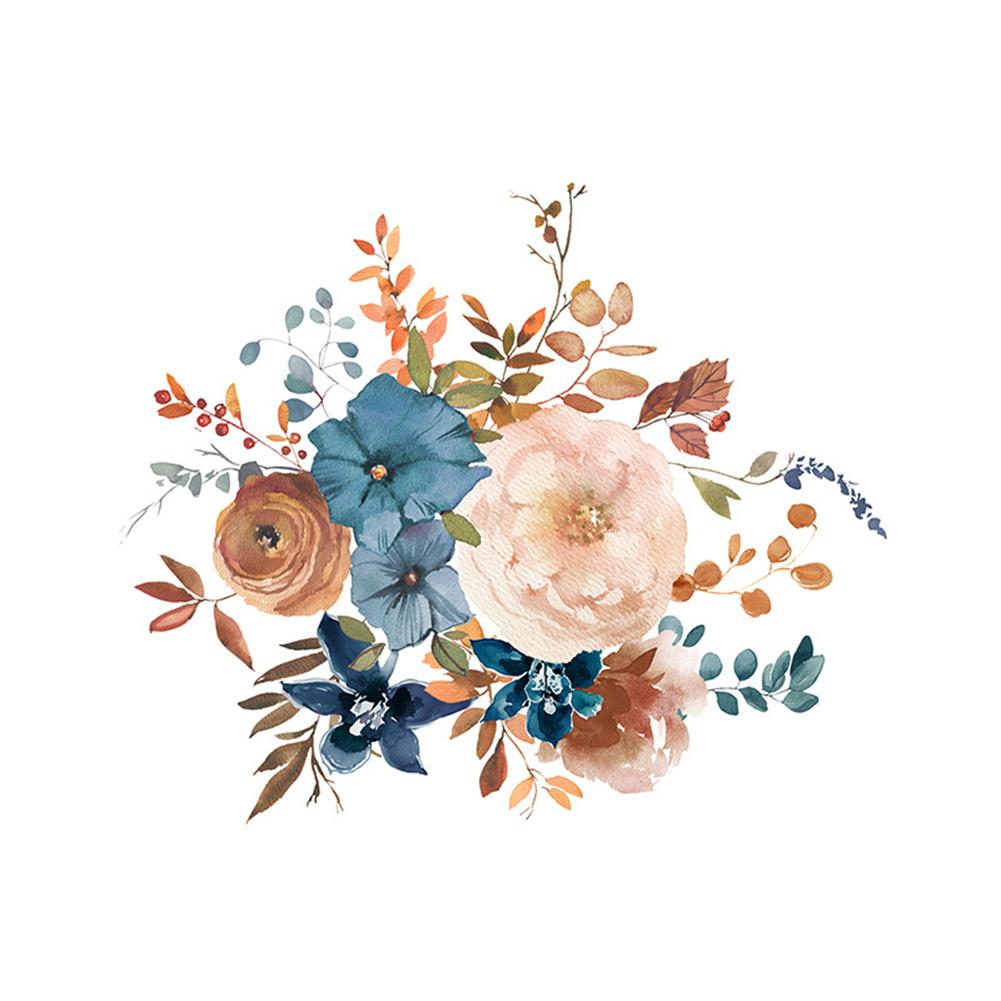 Flowers Bathroom Toilet Seat Wall Sticker Self-Adhesive Waterproof Removable Toilet Cover Decor Decals Room Decor