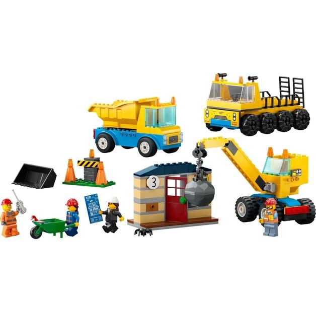 LEGO City 60391 Trucks and Crane with Demolition Ball