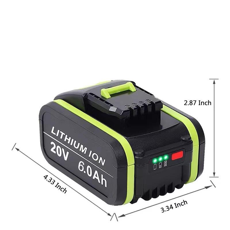 Compatible 20V Lithium Battery for Worx Power Tools (WA3551, WG169, WA3516, WX372)