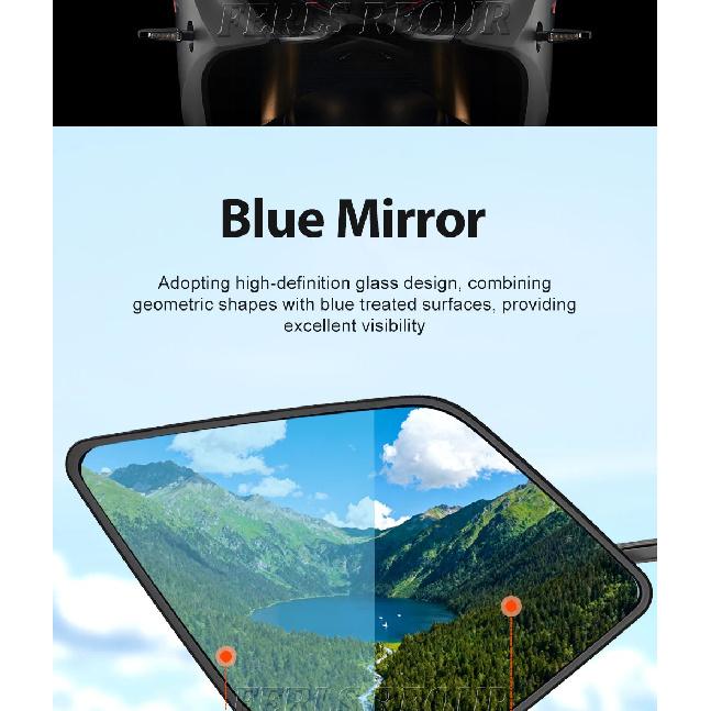 2024 CBR650R Rearview Mirror Motorcycle Invisible Rearview Mirror For Honda CBR 650R CBR650R 2019-2024 Aluminum Winglet Mirror