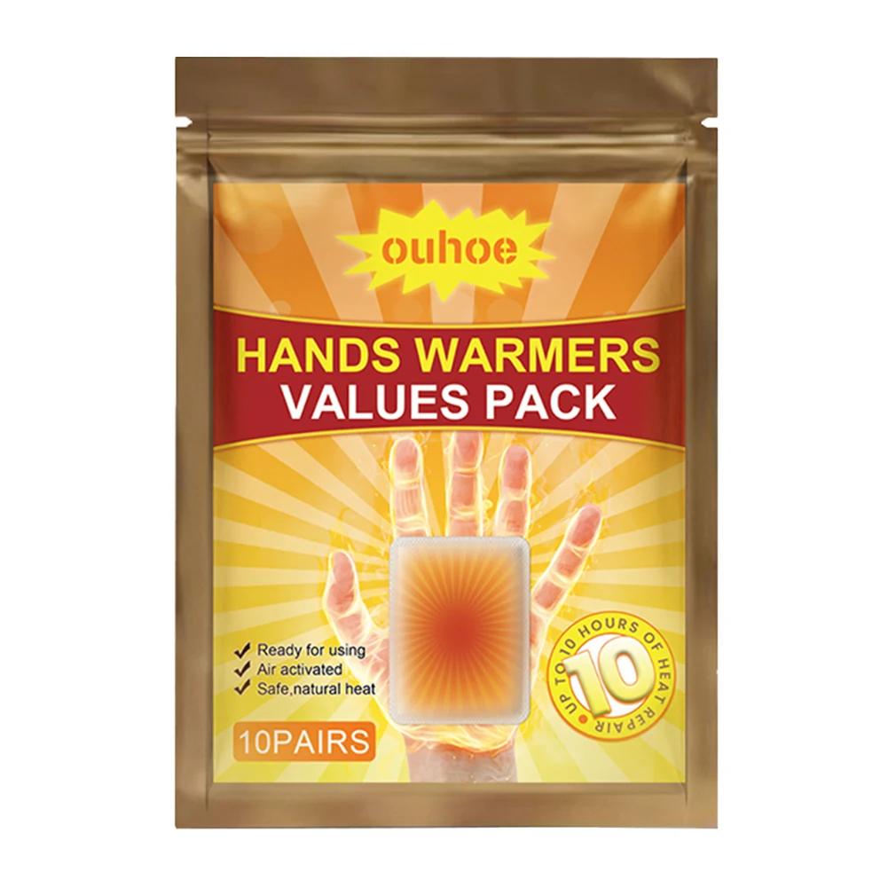 

20-60PCS Disposable Hand Warmer Self-Adhesive Foot Warmer Heat Patches Self-heating Winter Heating Pad Paste Stick Body Warmer