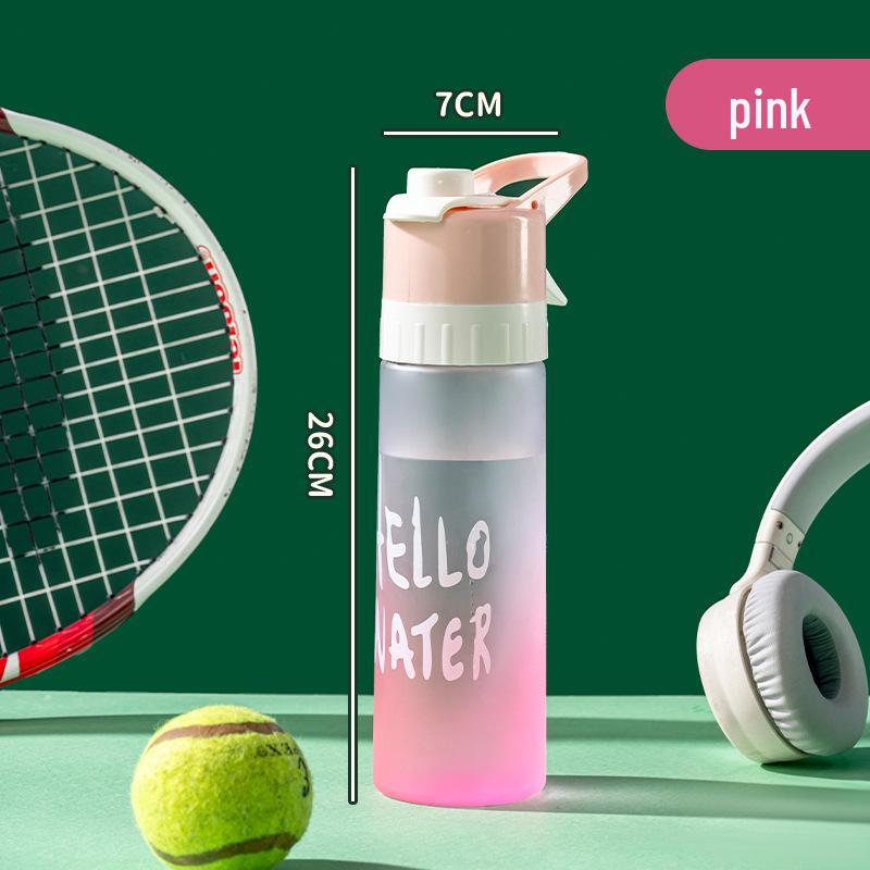 Sport-Sprühwasserflasche mit großem Fassungsvermögen: Tragbar, Lebensmittelqualität, für Männer & Frauen