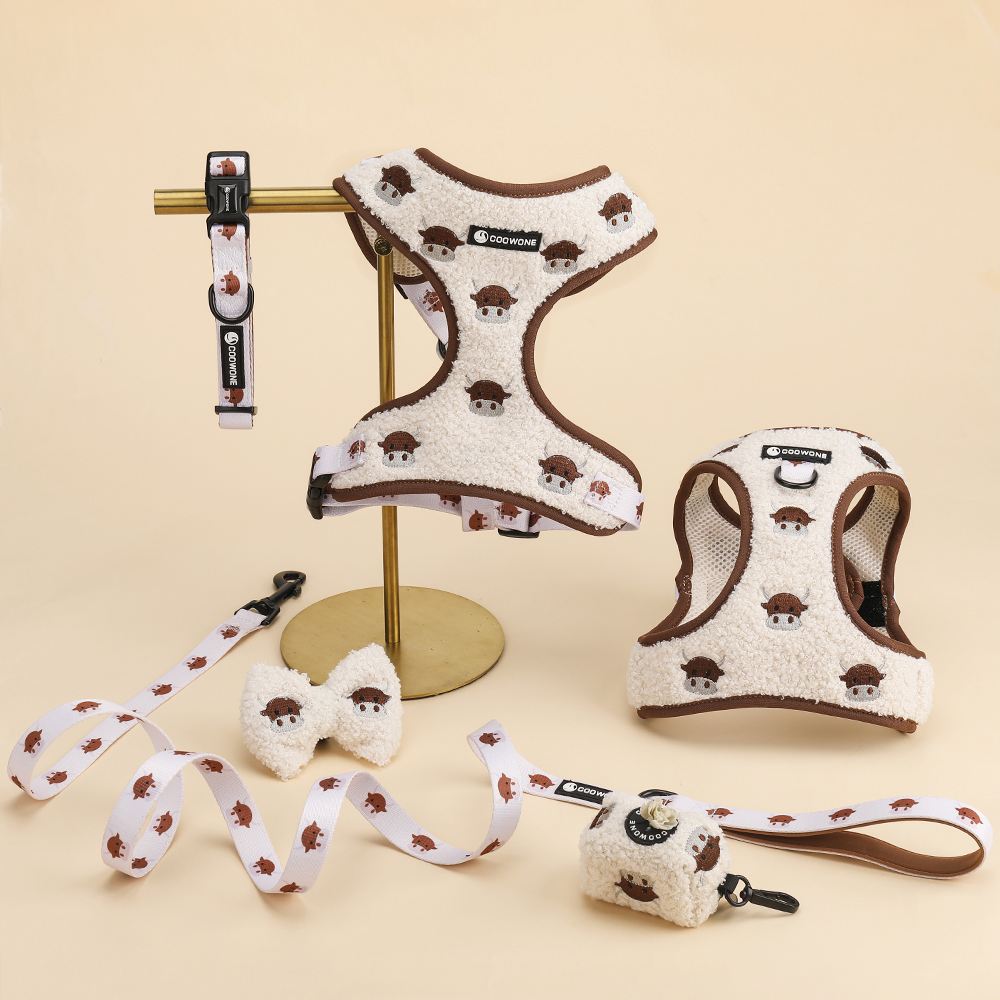 Personalisiertes Hundegeschirr-Set Individuelles Design Hundehalsbänder und Leinen Step-in Welpengeschirr Hundeprodukte