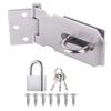 Burglar-Proof Household Door Clasp Lock Gate Bolt Shed Latch Padlock Hasp