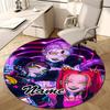 Personalized K-KPop Demon Hunters Round Chair Office Rug - Perfect for Mat, Office Chair & More - Ideal Gift for Birthdays and Holidays