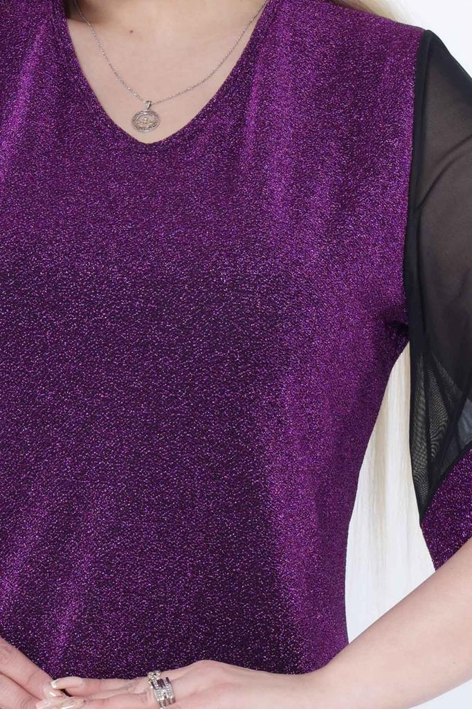 Women's Big Size Dress Sparkly Stylish Plus Size Dress 21B-2305