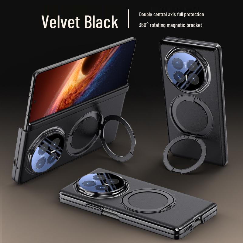 Honor Magic V6 Foldable Case: Magnetic Charging, Rotating Stand, Full Lens and Double Hinge Coverage