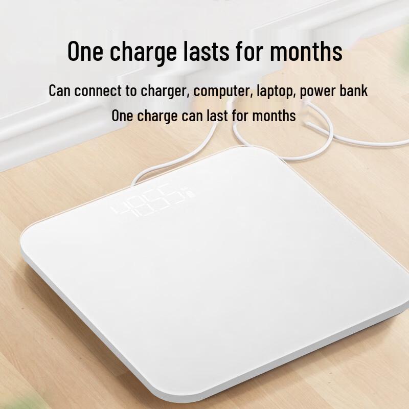 Brangdy Rechargeable LCD Body Weight Scale (CN version)
