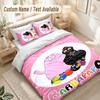 Barbapapa Bedding Set, 1 Duvet Cover & 2 Pillowcases Soft Comfortable Bedroom Home Textile Decor