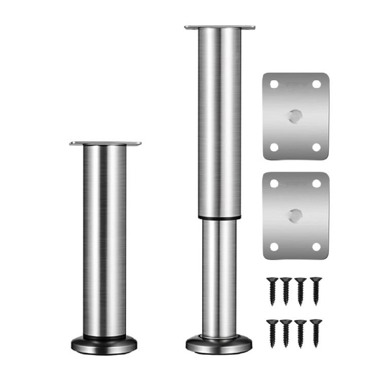 Adjustable Round Furniture Feet 15cm Steel Heavy Duty 250kg Sofa Legs for Table Cabinet Bed