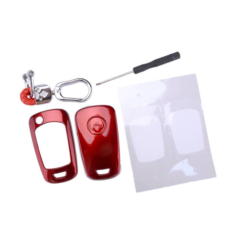 Car Remote Start Key Fob Case Cover Shell Chain Holder ABS fit for Chevrolet Cruze Camaro Volt Buick Encore Lacrosse GMC Terrain