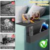 Couch Arm Tray, Couch Arm Table with 2 Non-Slip Cup Coasters and Sofa Backrest Shelf, 19.88 x 12.6 Inch Couch Cup Holder Tray, Stable and Fixed, Easy