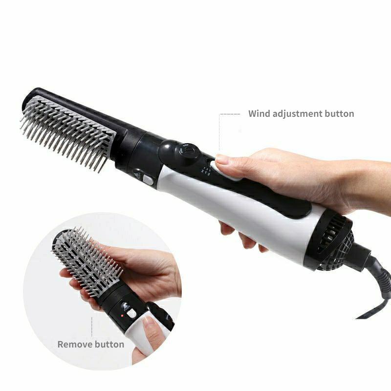 Multi-Functional Portable Negative Ionic Hot Air Brush One Step Hair Dryer Brush Styling Tools