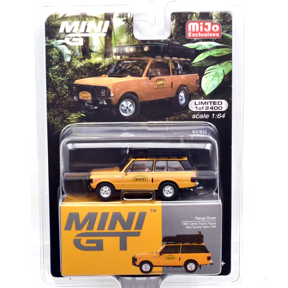 MINI GT Scale USA MiJo Toys Exclusive 1982 Camel Trophy Papua New Guinea Team USA Drive 164 - Left-Hand