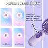 Mini portable fan, handheld small fan, USB charging, 3-speed handheld fan suitable for office, outdoor travel, and camping