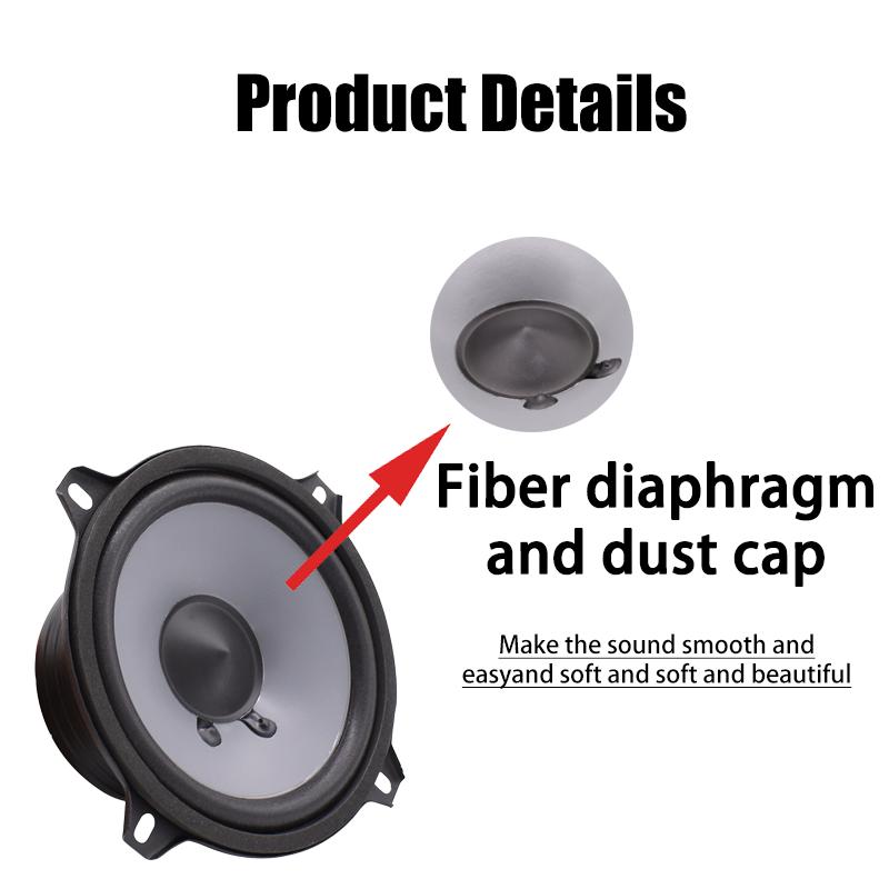 5 Inch Car Speaker Sets High Efficiency Mini Dome Tweeter Speaker High Power Silk Film Car Audio Speaker Car Audio Modification