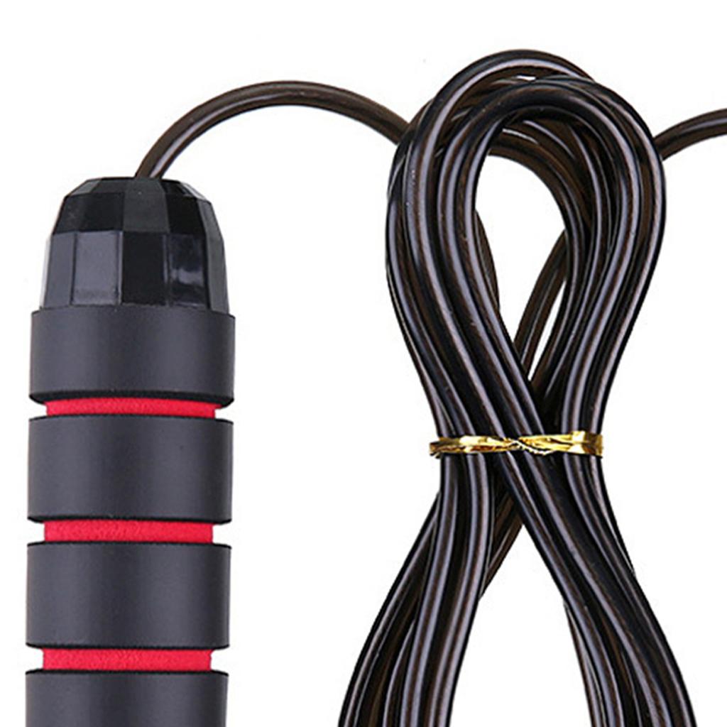 Adjustable Jump Rope Steel Wire Skipping Rope Fast Burning Workout Speed Training Jumping Rope for Students Adults