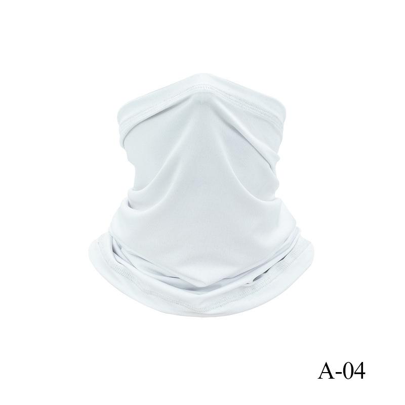 Proteção UV Cobertura Facial de Seda Gelo Tubo de Pescoço Bandana Lenço para Esportes ao Ar Livre Respirável Lenço para Caminhada Polaina de Pescoço Bandana