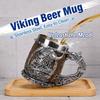 New Medieval Retro Viking Barrel Beer Mug - 3D Stereo Resin Stainless Steel Cup, Unique Personality Drinkware for Bar & Home