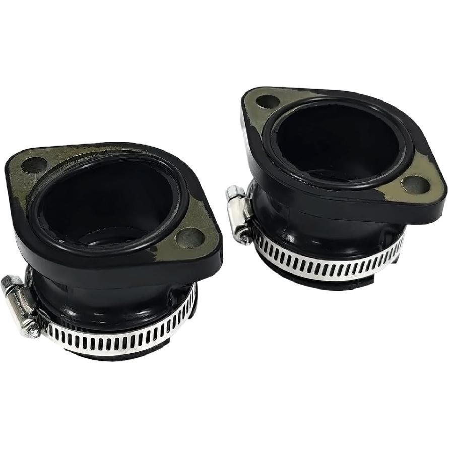 2Pcs Intake Manifold Boot Joint Carburetor Carb Flange Socket Fits for Polaris Indy 400 440 500 600 650 1985-2000, Replaces 3083171, 3084325