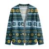 Women's Casual Button-Front Christmas Print Jacket