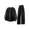 Men's Loose-Fit Cotton Loungewear Set For And 2025 New Style Casual Long-Sleeve Top And Long Pants Pajama Set