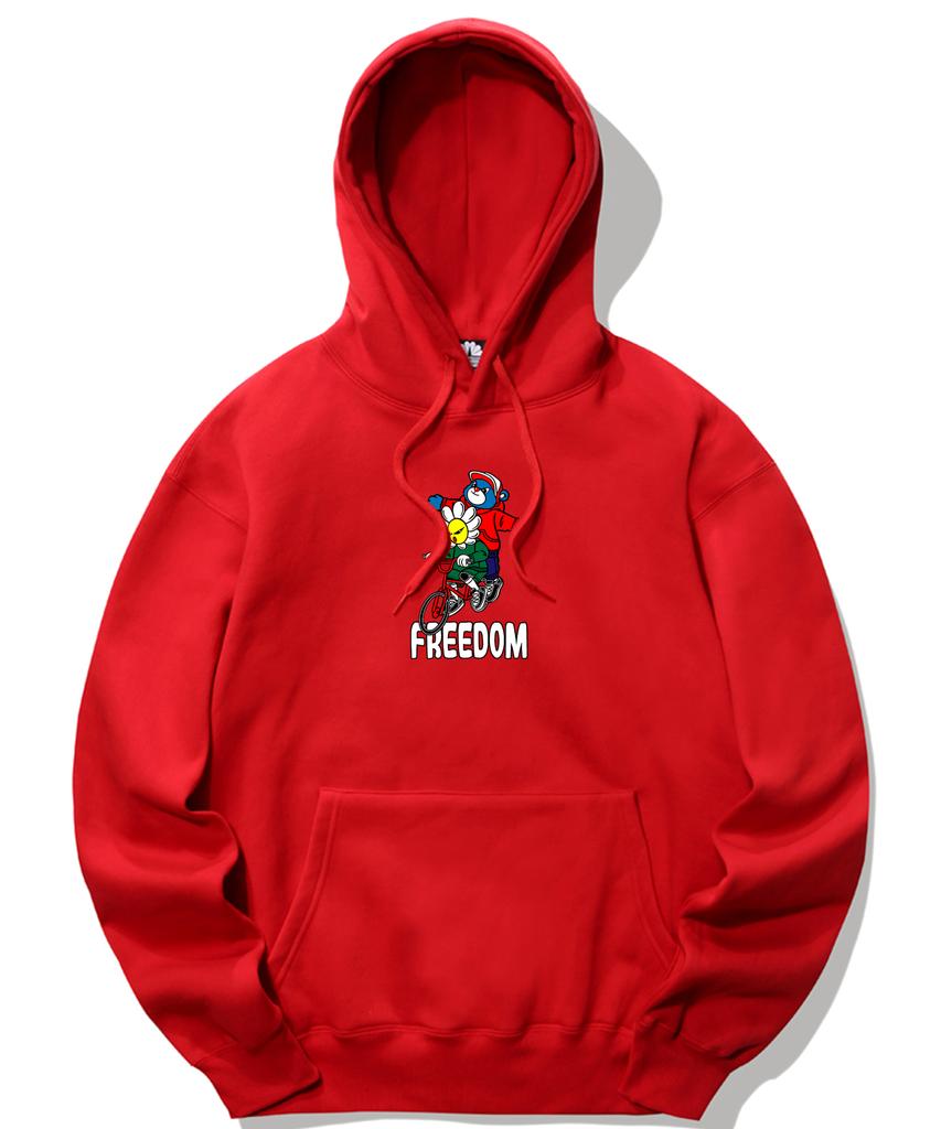 Bicycle Duo Graphic Hoodie - Red