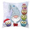 New Christmas Dwarf Pillow Cover Christmas Cute Dwarf Peach Skin Cushion Cover