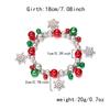 Christmas Bracelet for Women Fashion Elegant Christmas Tree Santa Snowflake Pendant Beaded Bracelets Holiday Party Jewelry Gift for Girls