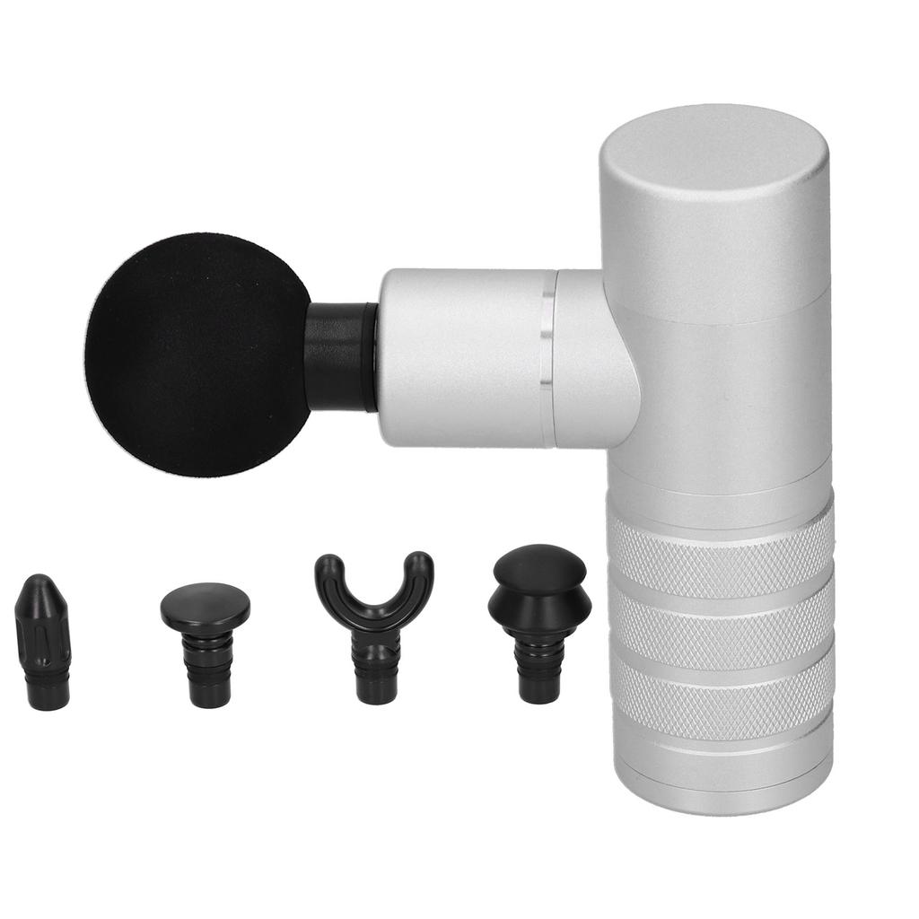 Mini Fascia Massager Aluminum Alloy Electric Vibration MultiGear USB Charging MultiFunction Massage