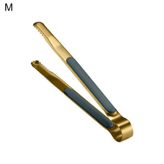 Food Tongs Anti-slip Multi-functional Non-stick Stainless Steel Salad Tongs