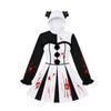 Halloween Clown Cosplay Dress Women Horror Themed Party Costume Fantasy Roleplay Outfit