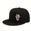 Abstract Face Art Baseball Cap Unisex Flat Brim Snapback Hat Streetwear Casual Adjustable Headwear