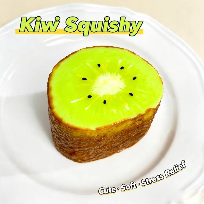 Food Grade Silicone Fruit Squeeze Toy Stress Relief Hand Exercise For Kids And Adults